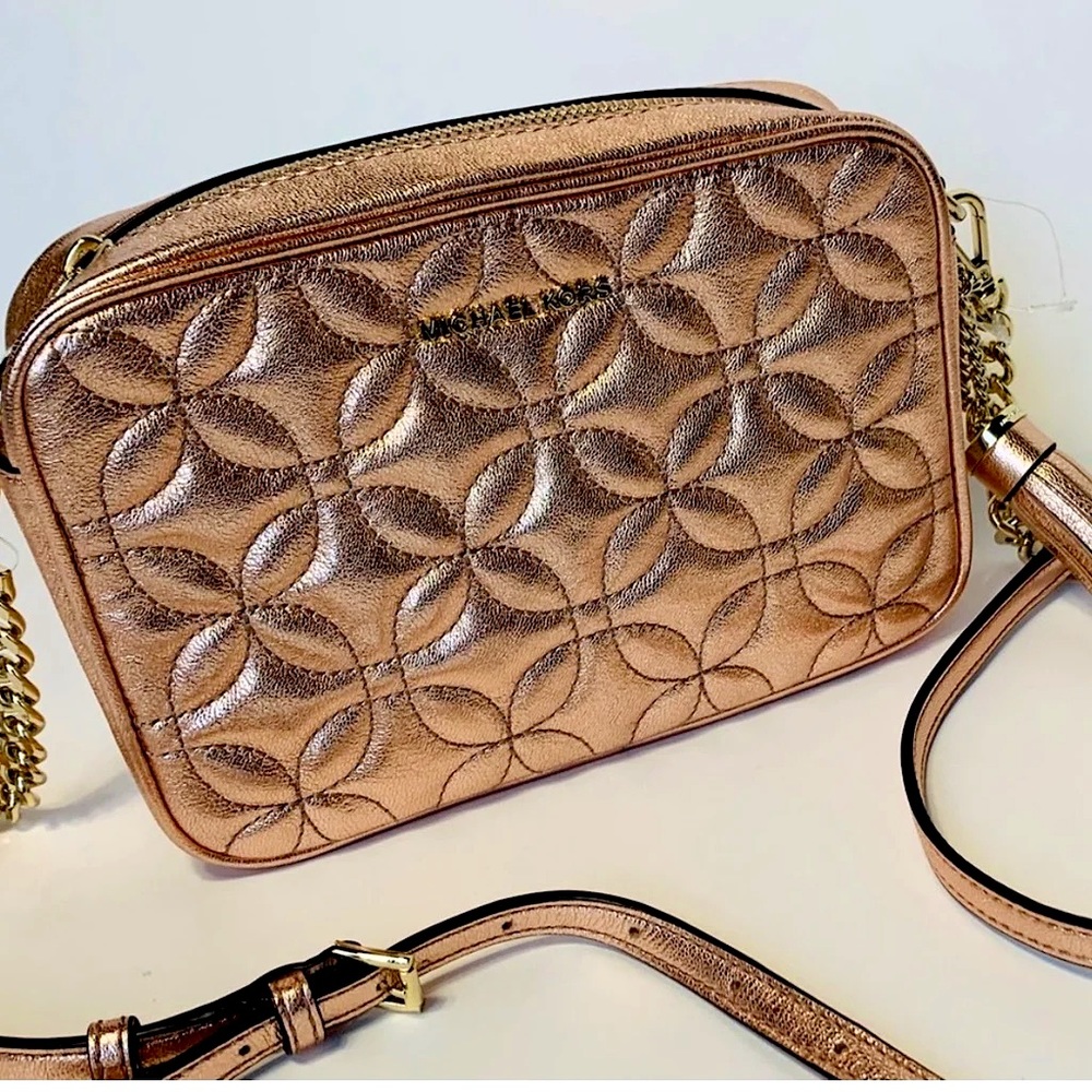 Rose Gold Michael Kors Crossbody Purse